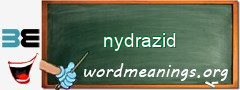 WordMeaning blackboard for nydrazid